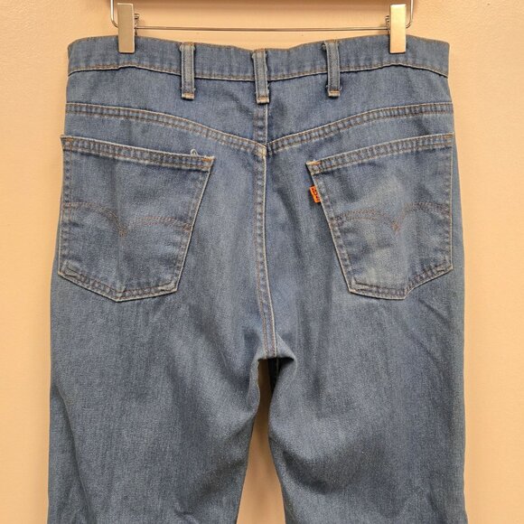Levis Vintage 517 32x29  Bootcut Jeans Mens Blue Denim Straight Leg - Picture 3 of 15